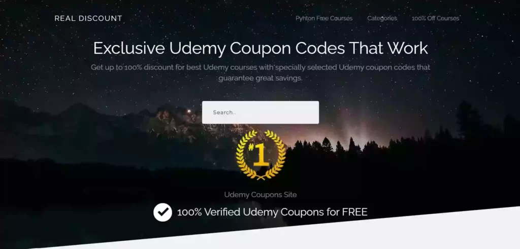 Real Discount (real.discount) Review : Is It #1 For Udemy Coupons ...