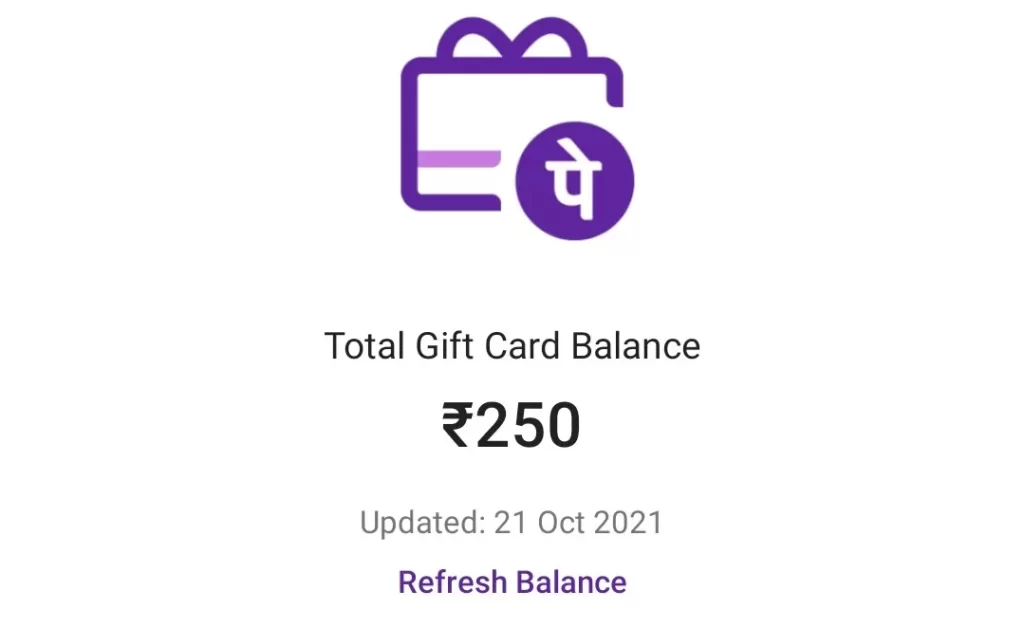 phonepe gift card