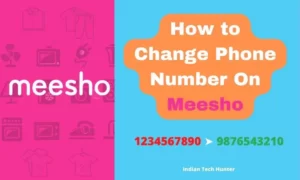 update meesho phone number