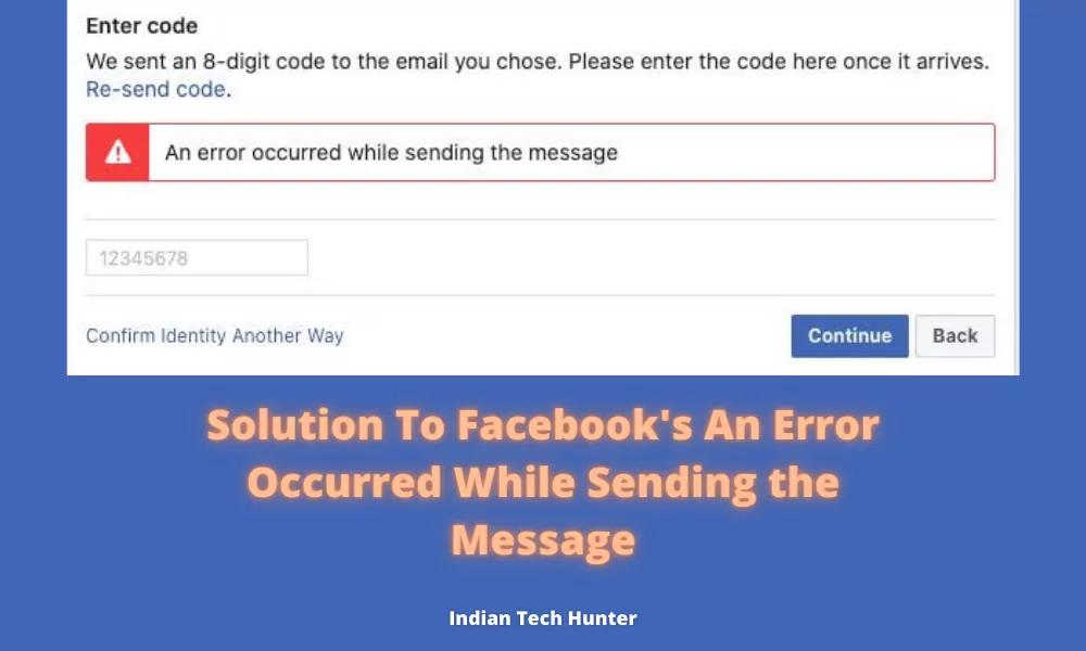 An Error Occurred While Sending the Message