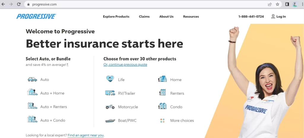 Progressive site