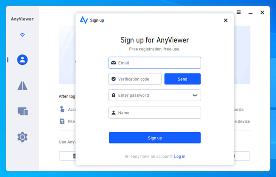 AnyViewer Sign Up